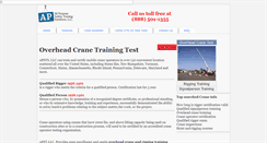 Desktop Screenshot of overhead-crane-training.com